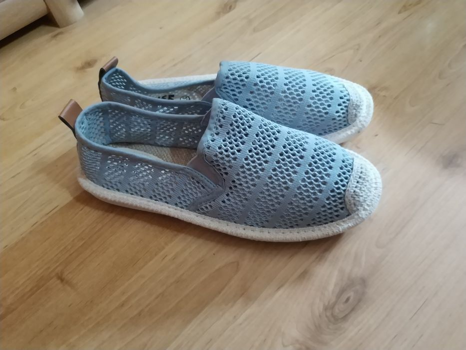Espadryle nowe szare tanio