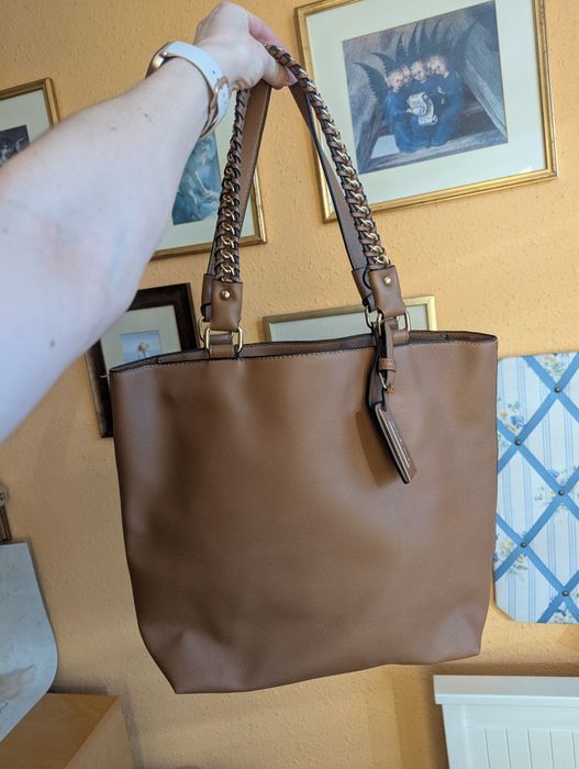 Brązowa shopper bag