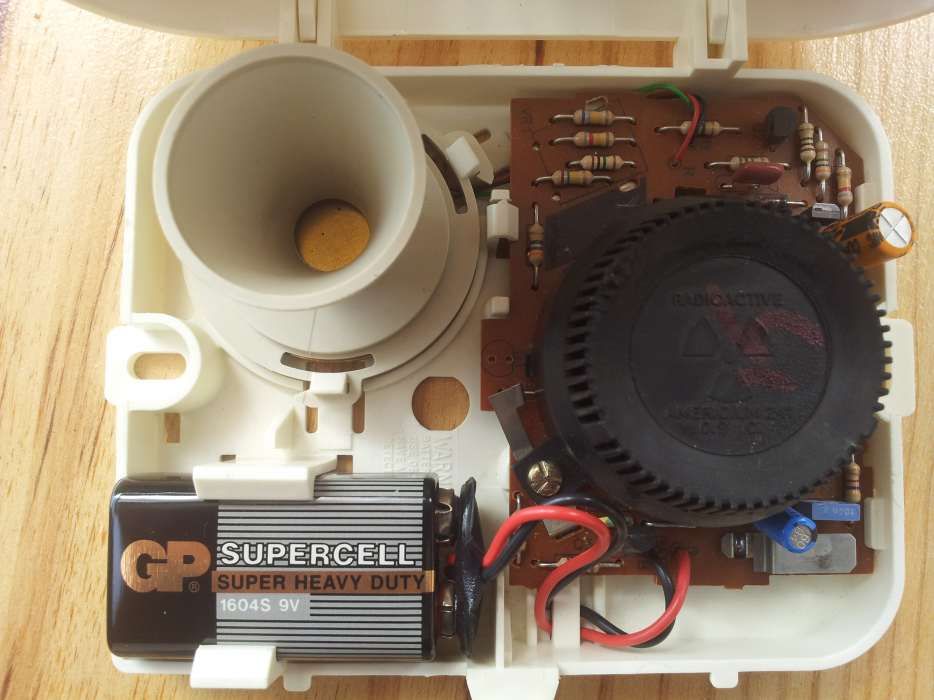 Alarme de fumo usado