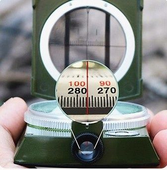 Військовий тактичний якісний компас металевий корпус точний азімут