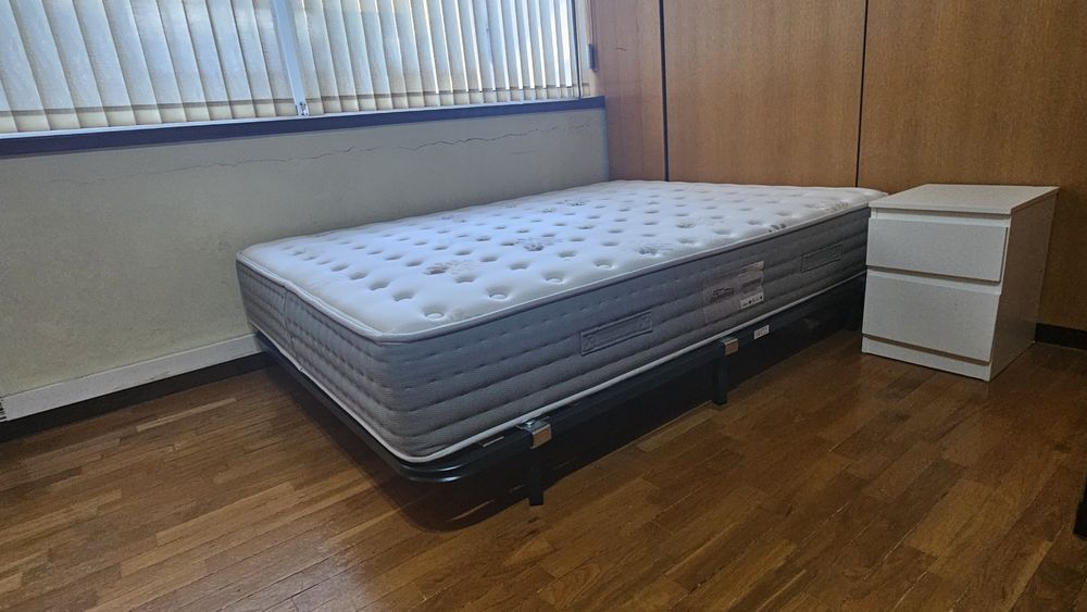 Conjunto Colchão Casal Jomotex Molas Ensacadas (140x190) + Estrado – Porto Centro