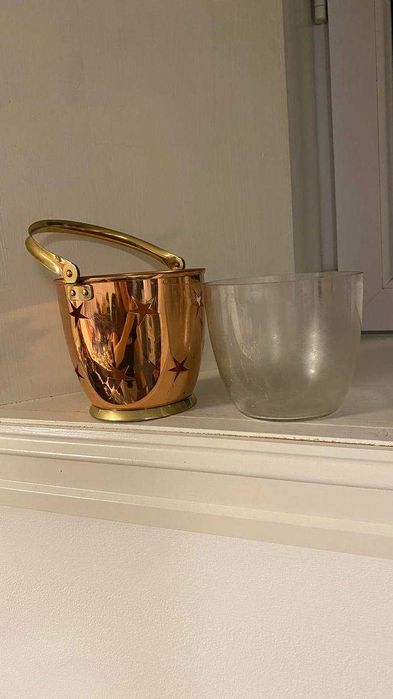 Ведро для льда медное