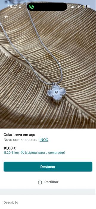 Joaos em aço inoxidavel