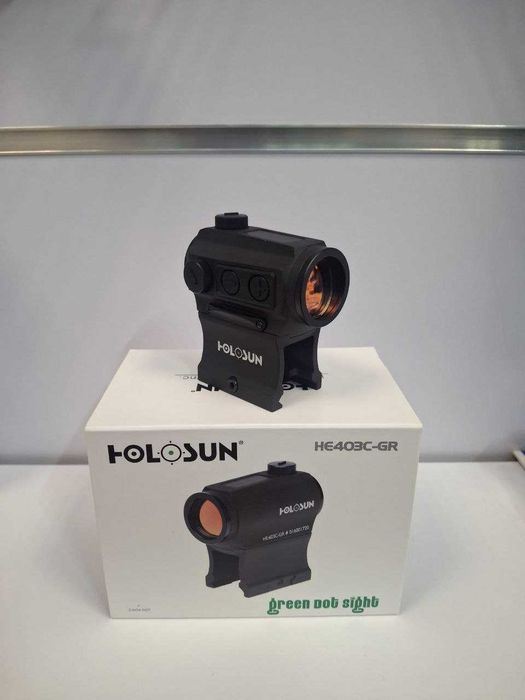 Коліматорний приціл Holosun ELITE HE403C-GR з сонячною панеллю
