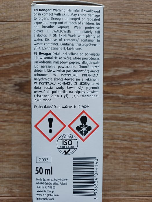 Ceramiczna powłoka do samochodu K2 GRAVON LITE  50ml.