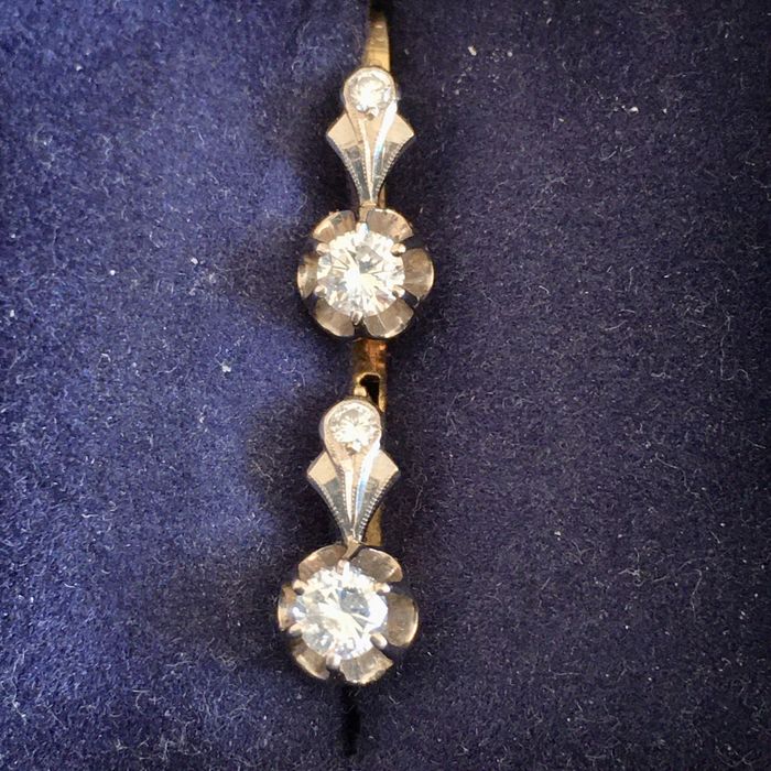 Сережки з діамантами , 1976 рік, КЮЗ (серьги с бриллиантами)