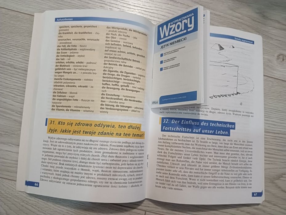 NOWE Książki j.niemiecki Wzory wypracowania GREG