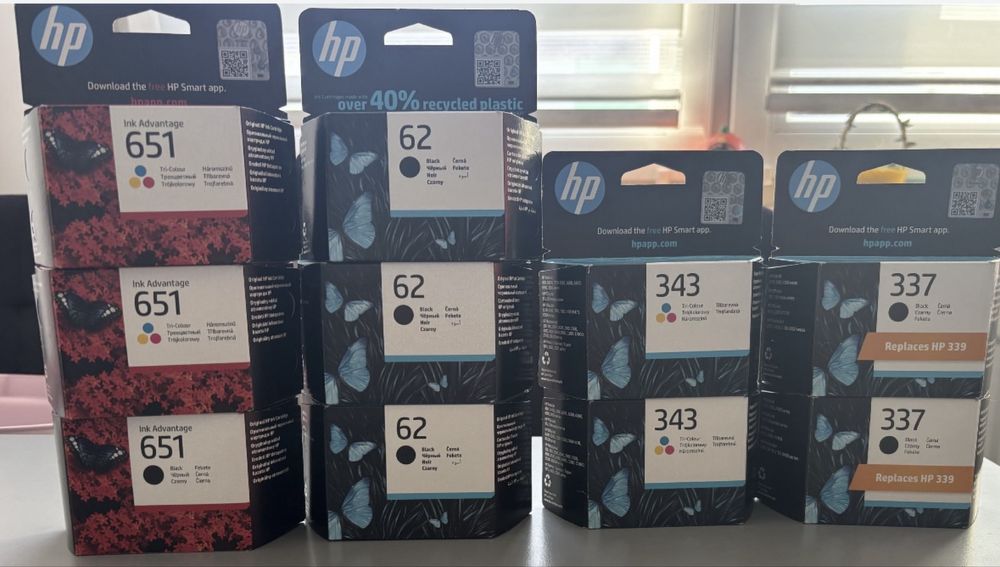 Tusze do drukrki hp Czarny i Kolor