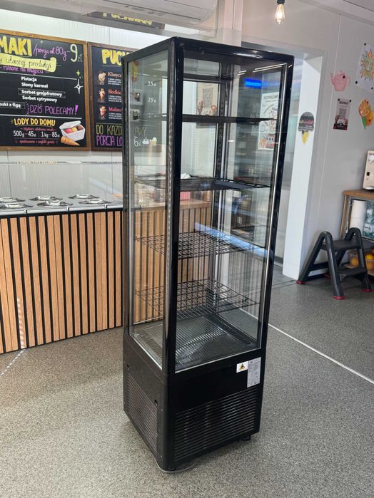 Witryna chłodnicza ekspozycyjna 235 l RT-235L B – czarna – faktura VAT