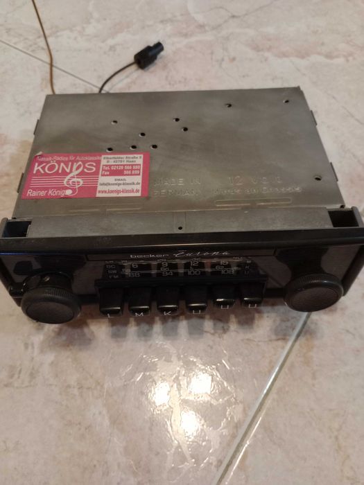 Auto Radio Becker Europa 70s