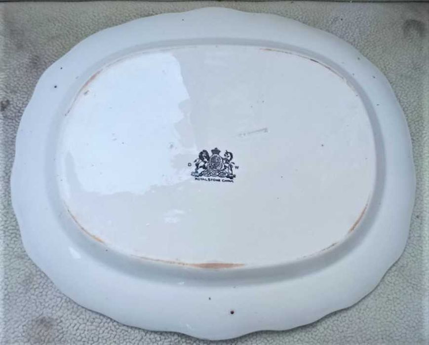 Блюдо овальное. Фарфор.Англия.19 век