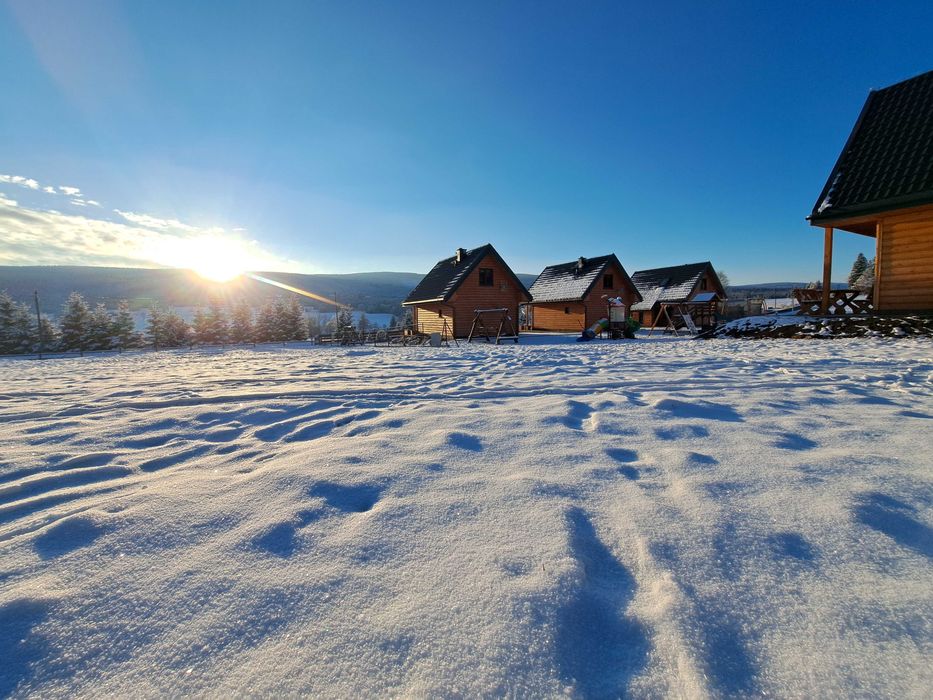 Domek domki w górach Lasówka Zieleniec Góry Sudety nocleg wakacje  SPA