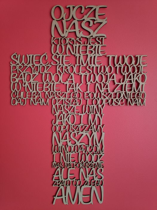 Krzyż ze słów modlitwy Ojcze Nasz