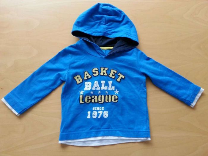 Koszulka bluzeczka chłopięca z kapturem rozm 80