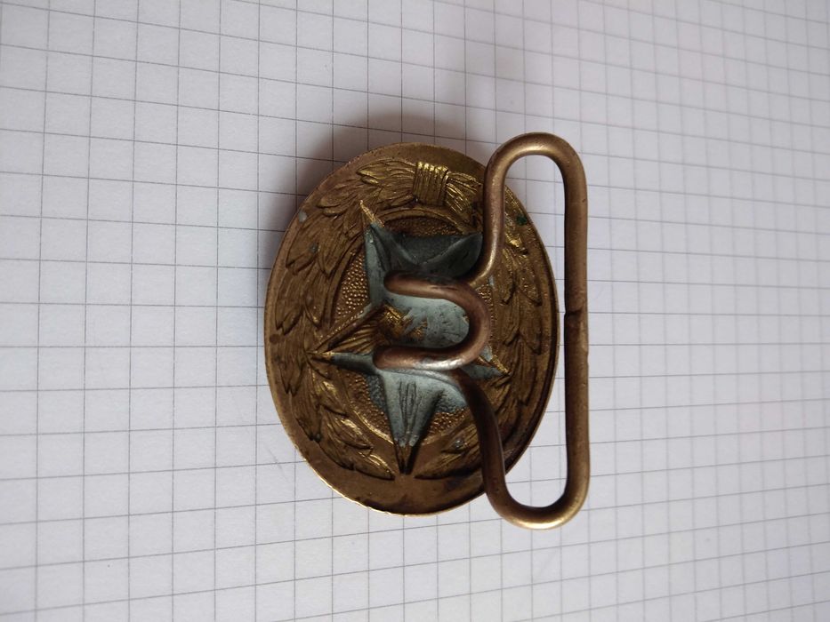 Пряжка пряга офицерская, парадная СССР латунь