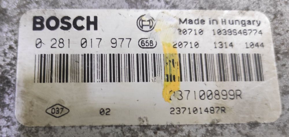 Блок управління двигуном Renault Master 2,3 0281017977 237100899R