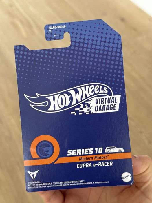 Hot Wheel CUPRA e-RACER NFTH HW Modern Motors NFT Virtual Garage blist