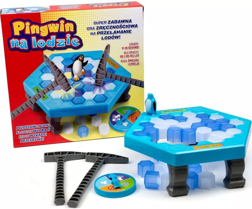 Pingwin na lodzie. Lucrum Games. Nowy Produkt