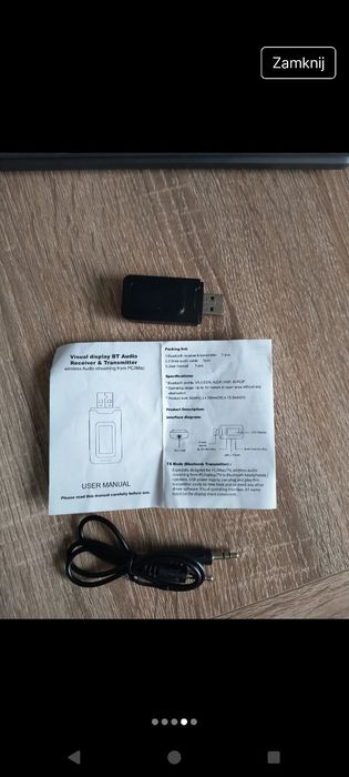 Odbiornik/nadajnik bluetooth audio