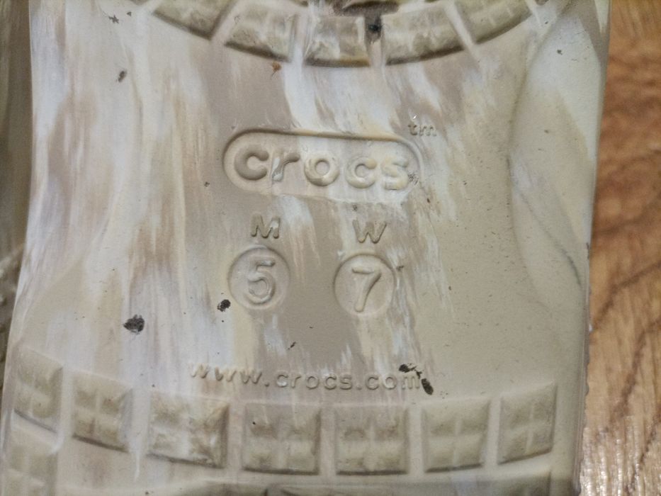 Crocs marble beżowe jak nowe 37