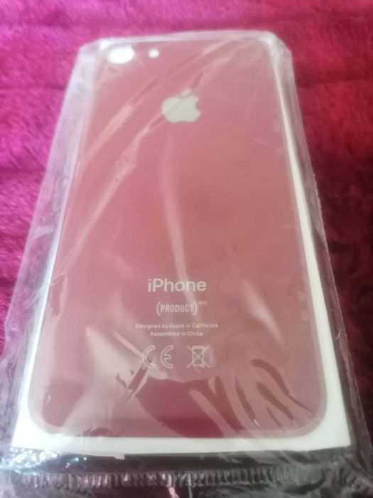 iPhone 8 Tampa traseira de vidro + capa silicone transparente