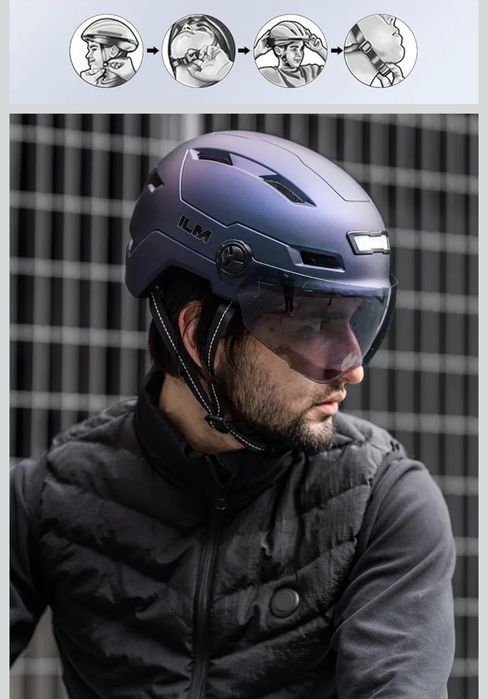 Capacete ilm led