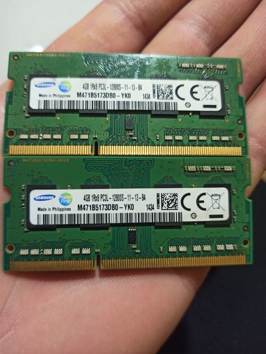 Оперативки для ноутбука DDR 3 2 по 4 гіг