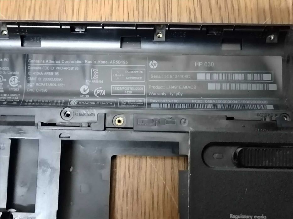 Запчасти для нет бука HP630 TPN-F102