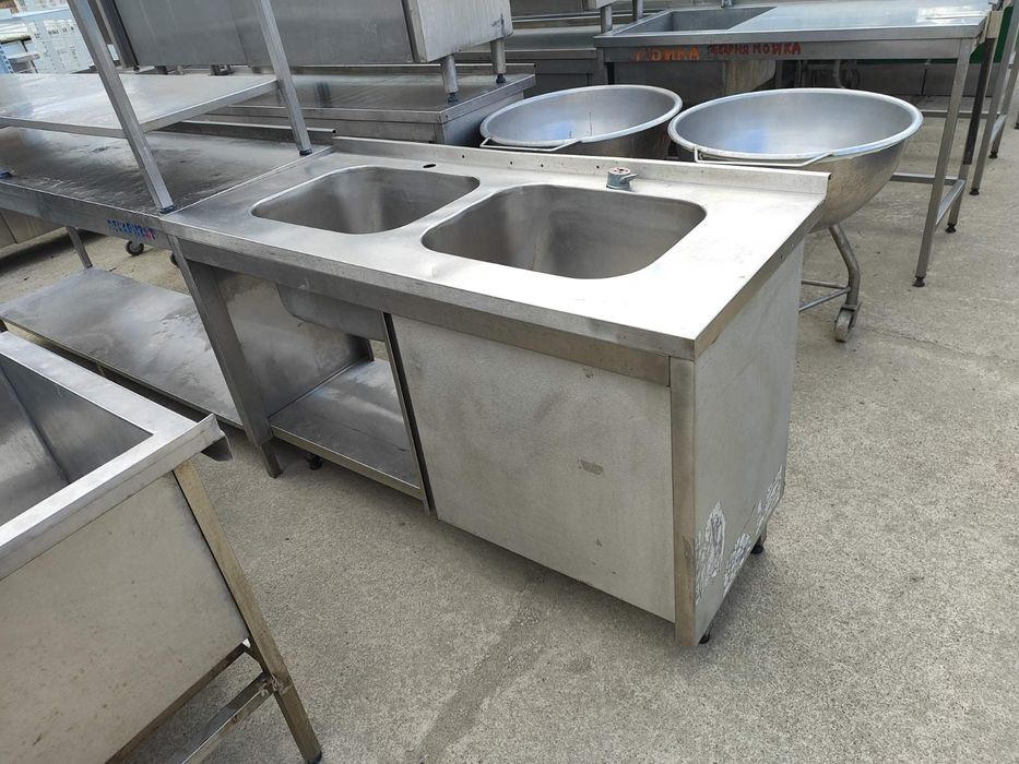Стол - мойка из нержавейки