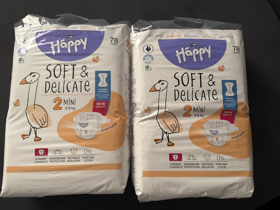 Bella Happy 2 pielichy 3-6kg pampersy