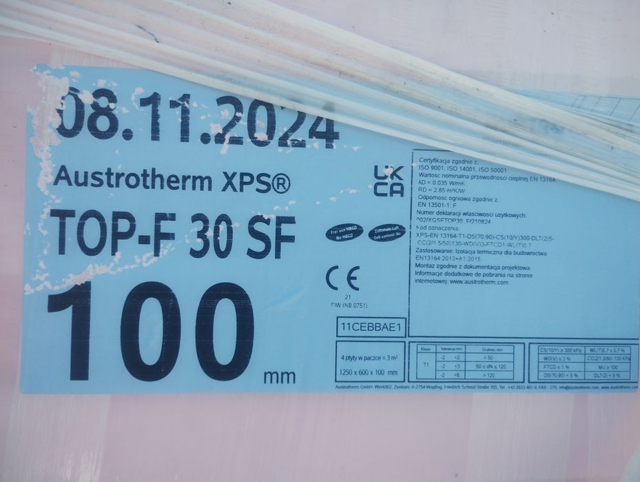 Styropian XPS płyta fundamenty