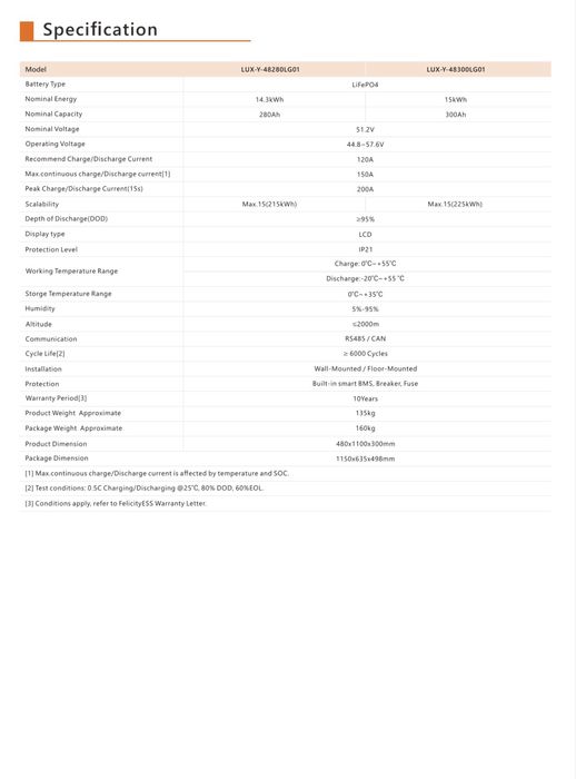 Kit solar Deye 5kw + bateria 14.35kwh litio + 6 paineis