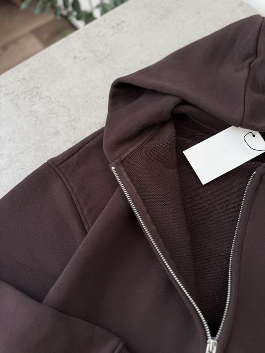Коричневий шоколадний спортивний костюм від zara s m l / коричневый шоколадный спортивный костюм зара
