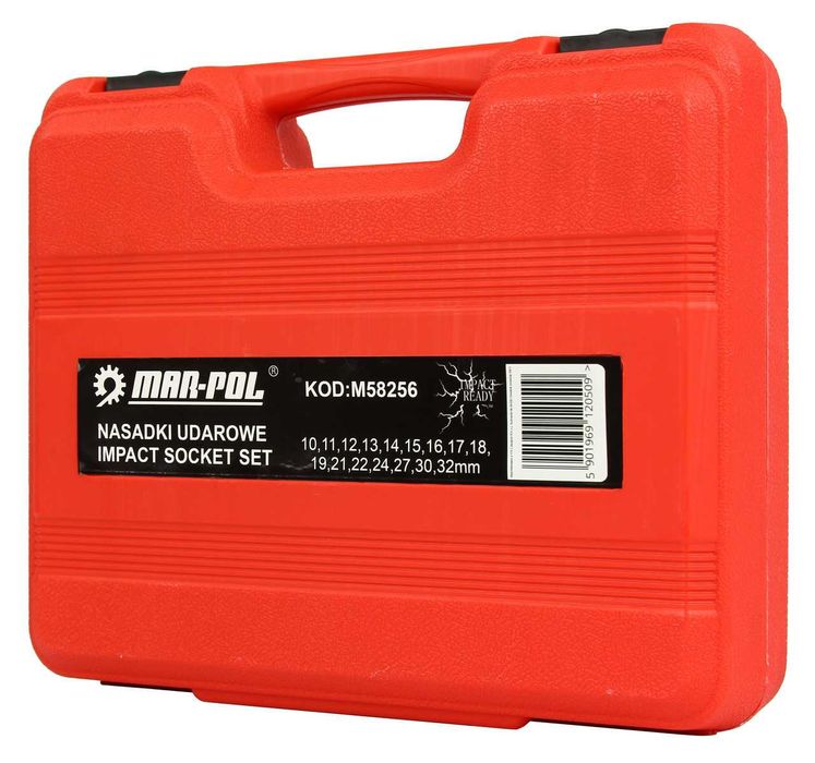 Ударные головки 1/2 " 16 ШТ. MAR-POL 10-32 ММ, насадки M58256