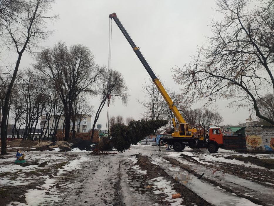 Послуги автокранів 25 тонн 28 метрів є люлька