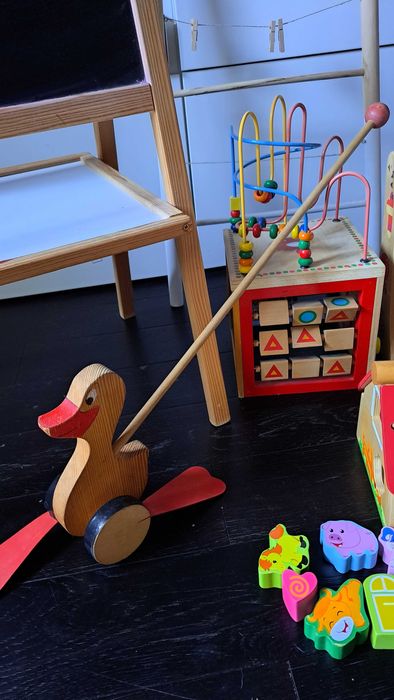 drewniane zabawki edukacyjne