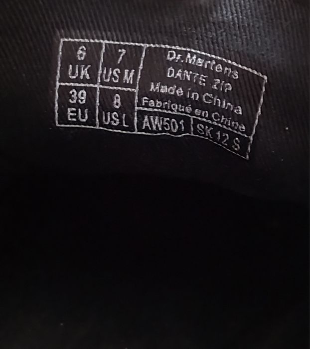 Dr.Martens czarne buty skórzane rozmiar39