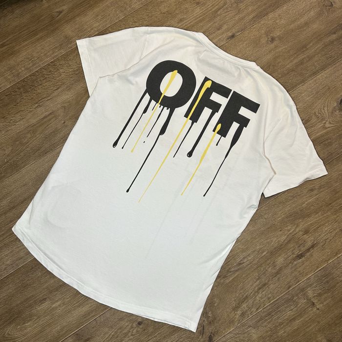 Футболка OFF-White Оригинал Как у Урагана Хокаге \ Drip Drill Casuals Casual Arhiv Дрип дрилл кежуалс архив дріп архів дрілл кежуал