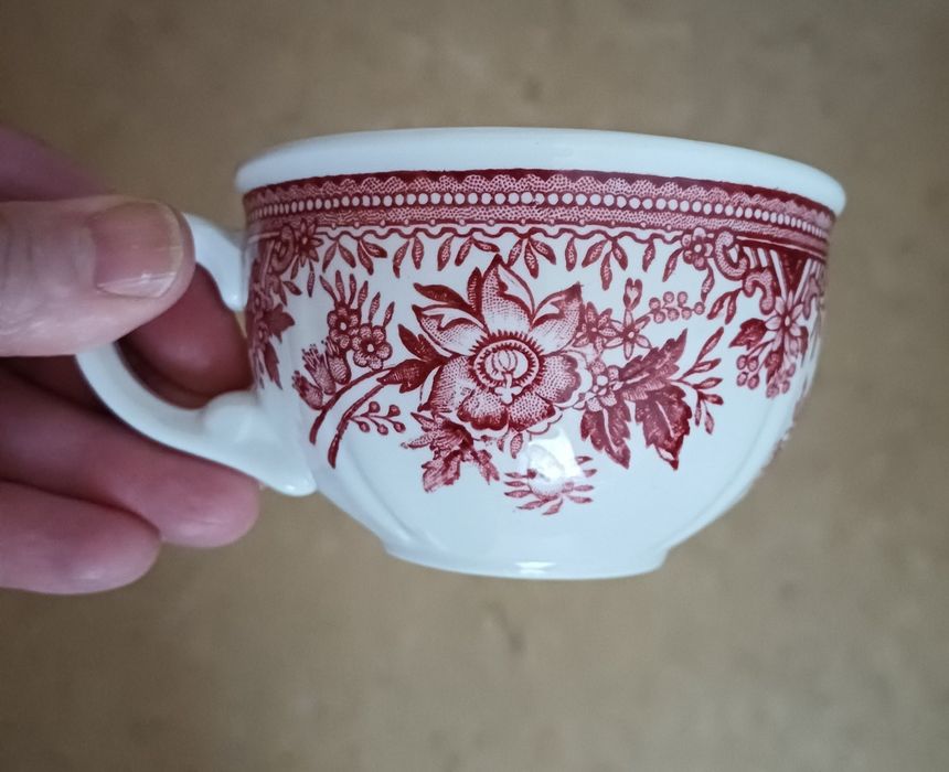 Чашки Villeroy&Boch красные Fasan,английские чашки