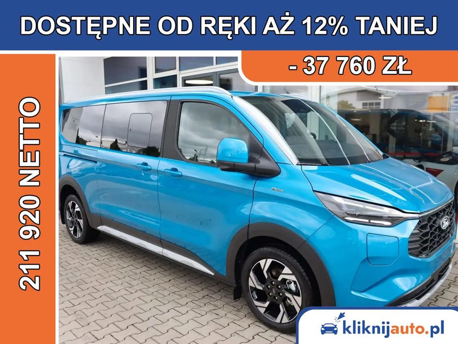 Ford Tourneo Custom | Tourneo Custom 340 L1 | Active | 2.5 PHEV 232KM | FWD | Automat