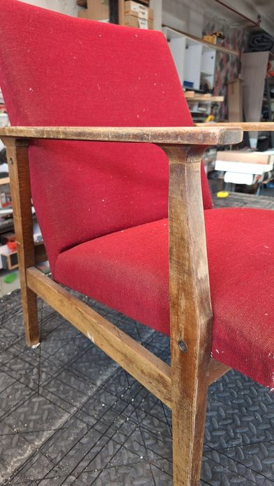 Fotel typu Lisek - bardzo rzadki wzór stelaża