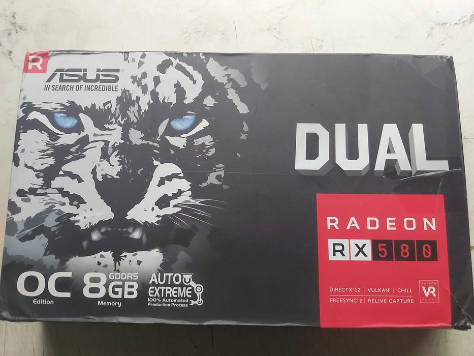 Видеокарта ASUS AMD Radeon RX 580 Dual OC Edition [DUAL-RX580-O8G]