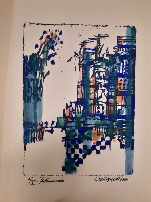 CARGALEIRO Serigrafia Intervencionada manualmente