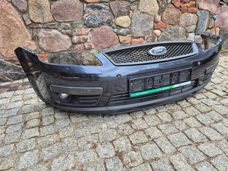 ford c-max mk1 focus mk2 zderzak przód przedni szary metalic halogeny pdc