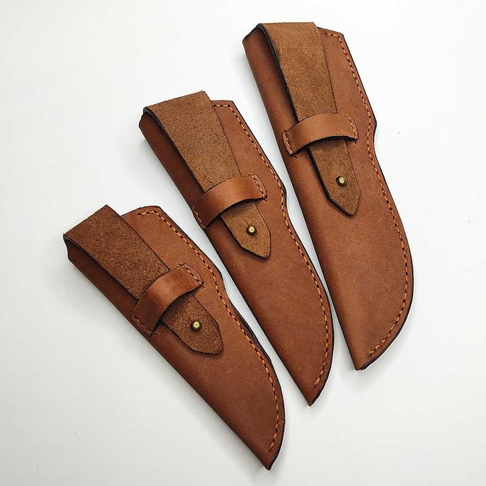 Ножны для охотничьих ножей из натуральной кожи.