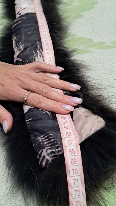 Хутро натуральне 70 см/ єнот/ комір на куртку