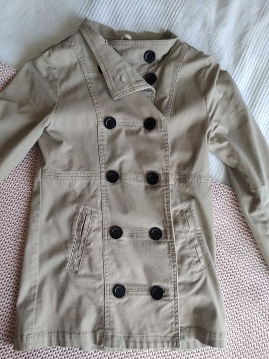 H&M Kurtka damska, płaszczyk beżowy