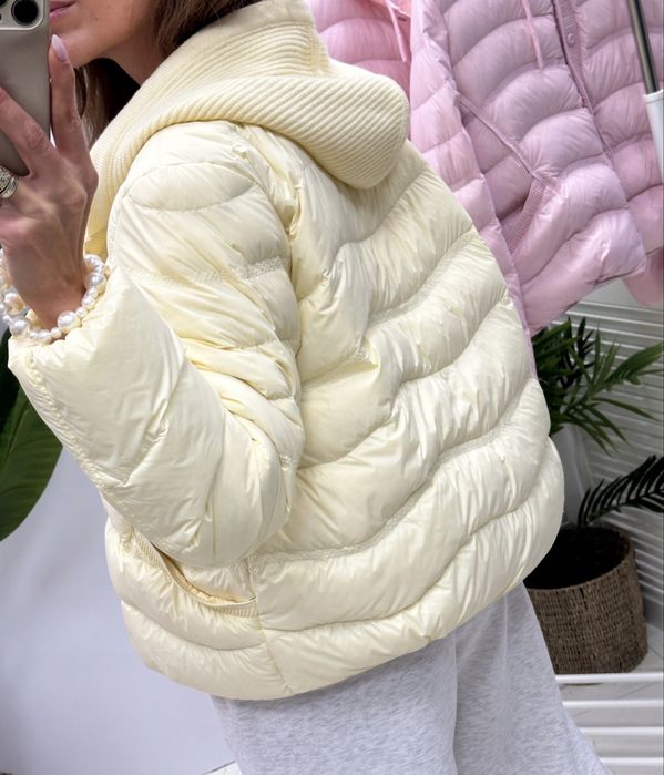 Kurtka puchowa zolta wiosna