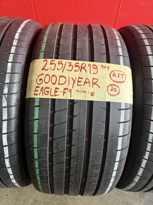 Pneus RFT 225/40/19 + 255/35/19 Bridgestone + Goodiyear Impecaveis