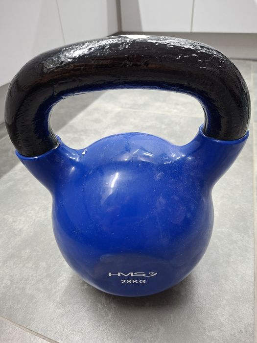 28kg kettlebell HMS Żeliwo gumowane
